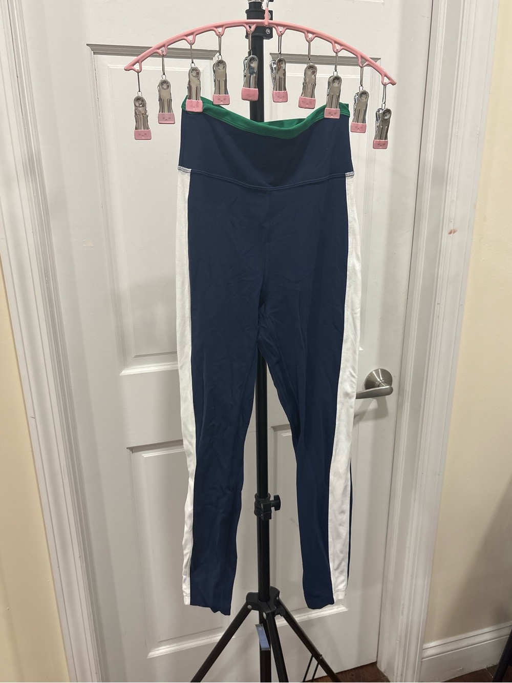 Lululemon Navy, White & Green Leggings